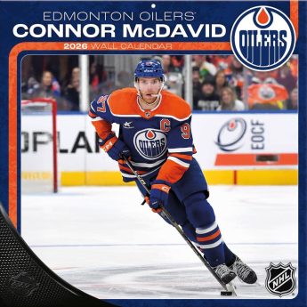 Edmonton Oilers календар Connor McDavid #97 2026 Wall