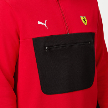 Ferrari мъжки суитшърт 1/4 Zip Red F1 Team 2023
