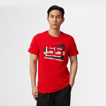 Ferrari мъжка тениска Sainz Driver Red F1 Team 2023
