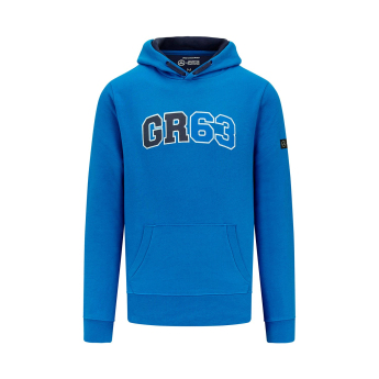 Mercedes AMG Petronas мъжки суитшърт с качулка George Russell blue F1 Team 2023