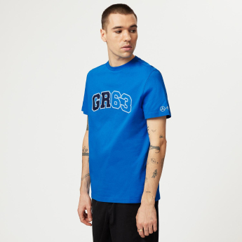 Mercedes AMG Petronas мъжка тениска George Russell Logo blue F1 Team 2023