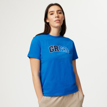 Mercedes AMG Petronas дамска тениска George Russell Logo blue F1 Team 2023