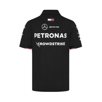 Mercedes AMG Petronas мъжка поло тениска Driver Black F1 Team 2024