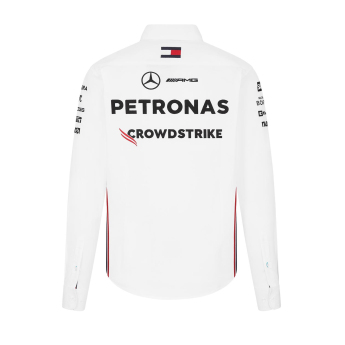 Mercedes AMG Petronas мъжка риза Driver White F1 Team 2024