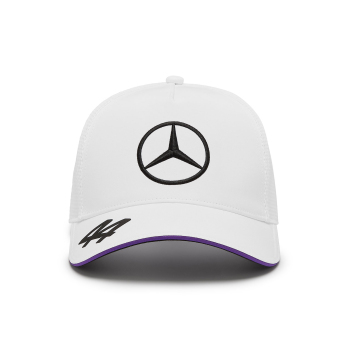 Mercedes AMG Petronas баскетболна шапка с козирка Driver Lewis Hamilton white F1 Team 2024