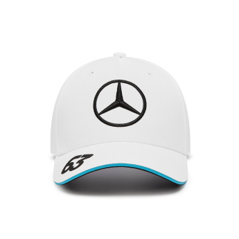 Mercedes AMG Petronas баскетболна шапка с козирка Driver George Russell white F1 Team 2024