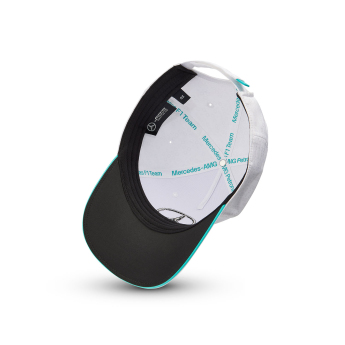 Mercedes AMG Petronas баскетболна шапка с козирка Driver White F1 Team 2024