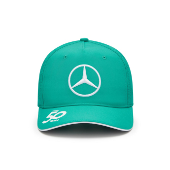 Mercedes AMG Petronas баскетболна шапка с козирка 50 years green F1 Team 2024