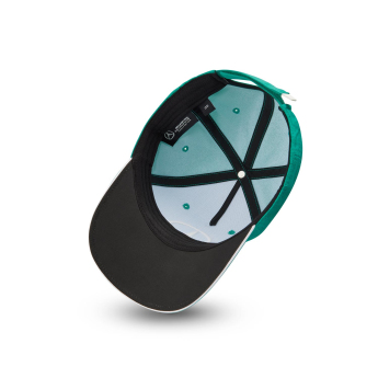 Mercedes AMG Petronas баскетболна шапка с козирка 50 years green F1 Team 2024