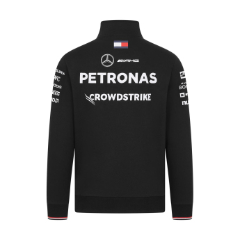 Mercedes AMG Petronas мъжки суитшърт Driver 1/4 Zip black F1 Team 2024