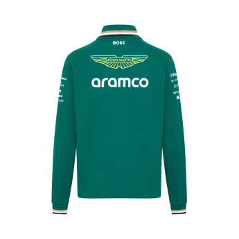 Aston Martin мъжки суитшърт 1/4 Zip green F1 Team 2024