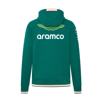 Aston Martin мъжки суитшърт с качулка green F1 Team 2024