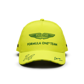 Aston Martin баскетболна шапка с козирка Fernando Alonso lime F1 Team 2024