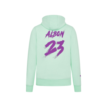 Williams Martini Racing мъжки суитшърт с качулка Hoody Alexander Albon green F1 Team 2024