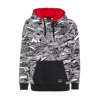 Porsche Мотоспорт мъжки суитшърт с качулка Quoted AOP Oversized 2024