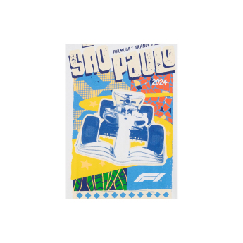 Formula 1 мъжка тениска Brazil GP white 2024