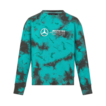 Mercedes AMG Petronas мъжки суитшърт Crew Neck Tie Dye F1 Team 2024