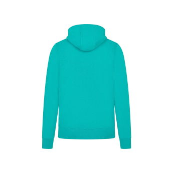 Mercedes AMG Petronas мъжки суитшърт с качулка Logo Ultra Teal F1 Team 2024