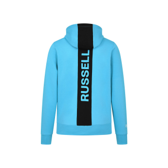 Mercedes AMG Petronas мъжки суитшърт с качулка George Russell Hoody blue F1 Team 2024