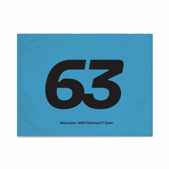 Mercedes AMG Petronas знаме George Russell blue F1 Team 2024