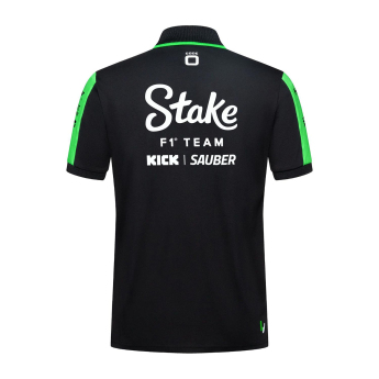Stake Kick Sauber мъжка поло тениска Drivers black F1 Team 2024
