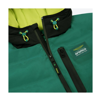 Aston Martin мъжко яке с качулка Puffy Alonso green F1 Team 2025