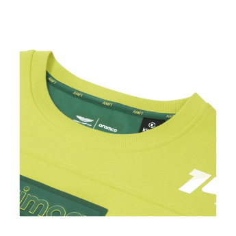 Aston Martin мъжки суитшърт Patch Alonso Kimoa yellow F1 Team 2025