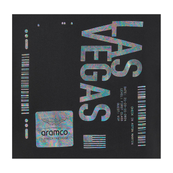 Aston Martin мъжки суитшърт с качулка Las Vegas GP black F1 Team 2024