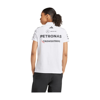 Mercedes AMG Petronas дамска поло блуза official Teamline Replica white F1 Team 2025