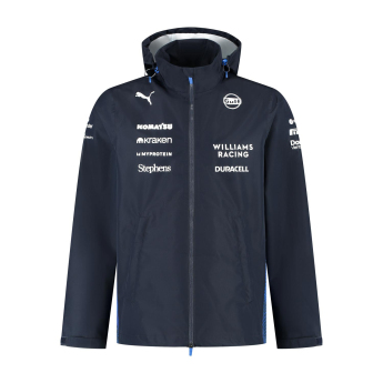 Williams Martini Racing мъжко яке с качулка Rain official Teamline Replica blue F1 Team 2025