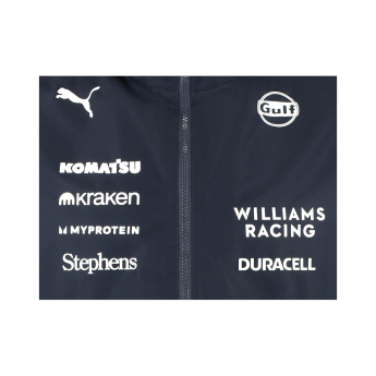 Williams Martini Racing мъжко яке с качулка Rain official Teamline Replica blue F1 Team 2025