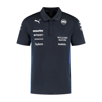 Williams Martini Racing мъжка поло тениска official Teamline Replica black F1 Team 2025