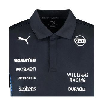 Williams Martini Racing мъжка поло тениска official Teamline Replica black F1 Team 2025