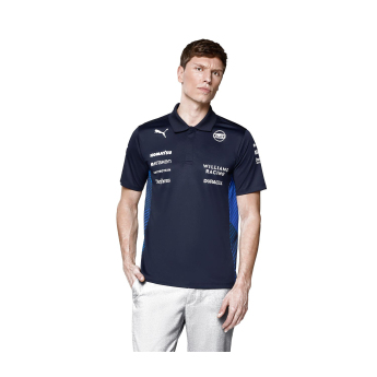 Williams Martini Racing мъжка поло тениска official Teamline Replica black F1 Team 2025