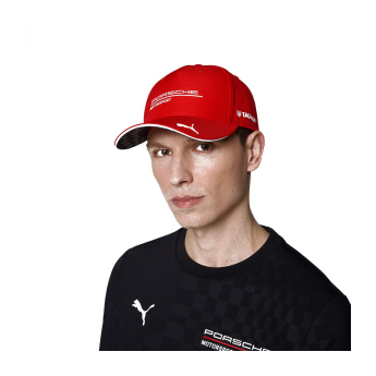 Porsche Мотоспорт баскетболна шапка с козирка official Teamline Replica red 2025