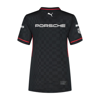 Porsche Мотоспорт дамска тениска official Teamline Replica black 2025