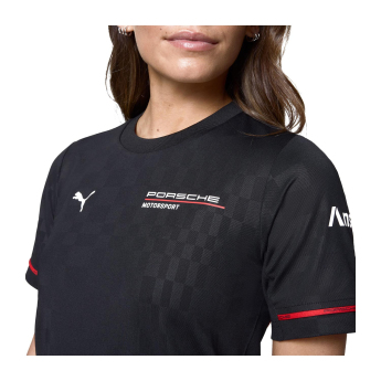 Porsche Мотоспорт дамска тениска official Teamline Replica black 2025
