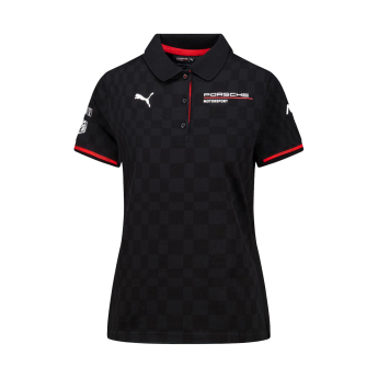 Porsche Мотоспорт дамска поло блуза official Teamline Replica black 2025
