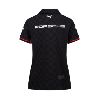 Porsche Мотоспорт дамска поло блуза official Teamline Replica black 2025