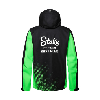 Stake Kick Sauber мъжко яке с качулка Rain official Teamline Replica F1 Team 2025