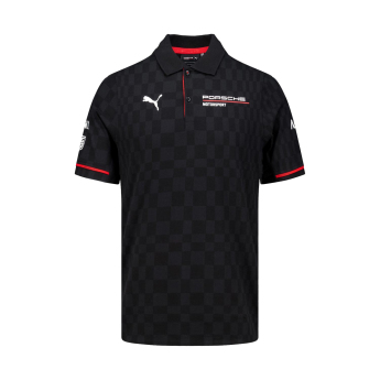 Porsche Мотоспорт мъжка поло тениска official Teamline Replica black 2025