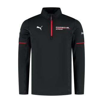 Porsche Мотоспорт мъжки суитшърт 1/4 Zip Mid-layer black Team 2026