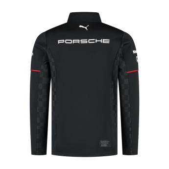 Porsche Мотоспорт мъжки суитшърт 1/4 Zip Mid-layer black Team 2026