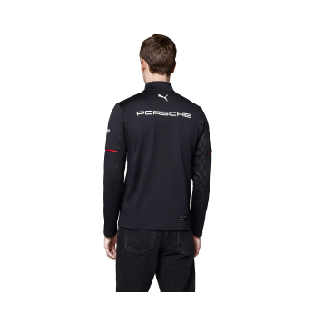 Porsche Мотоспорт мъжки суитшърт 1/4 Zip Mid-layer black Team 2026
