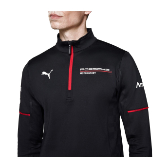 Porsche Мотоспорт мъжки суитшърт 1/4 Zip Mid-layer black Team 2026