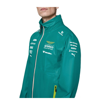 Aston Martin мъжко яке Rain official Teamline Replica green F1 Team 2025