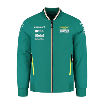 Aston Martin мъжко яке Bomber official Teamline Replica green F1 Team 2025
