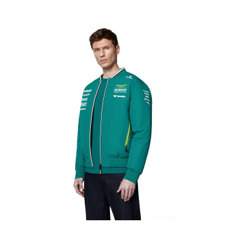 Aston Martin мъжко яке Bomber official Teamline Replica green F1 Team 2025