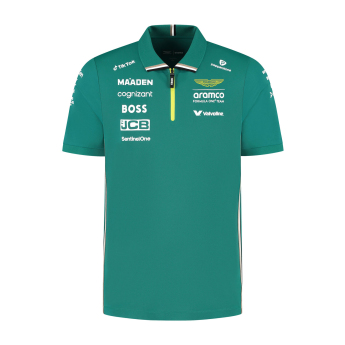 Aston Martin мъжка поло тениска official Teamline Replica green F1 Team 2025