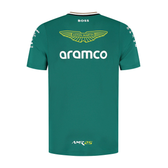 Aston Martin мъжка тениска official Teamline Replica green F1 Team 2025